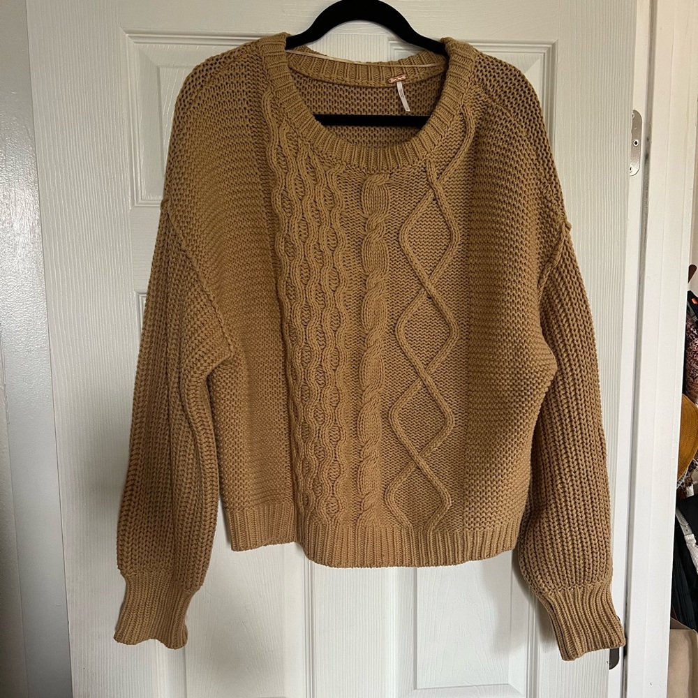 Free people cable knit sweater